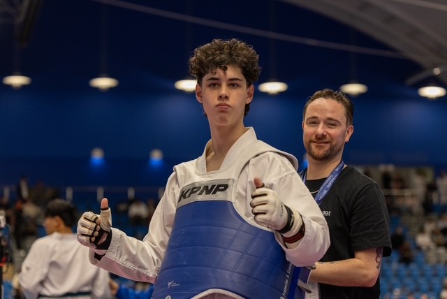 Spencer at Taekwondo