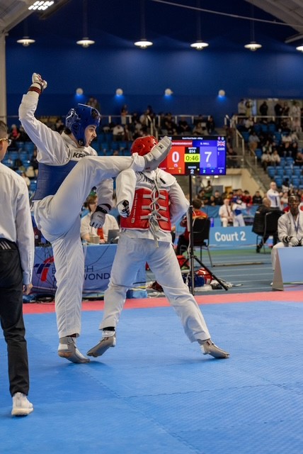 Spencer at Taekwondo